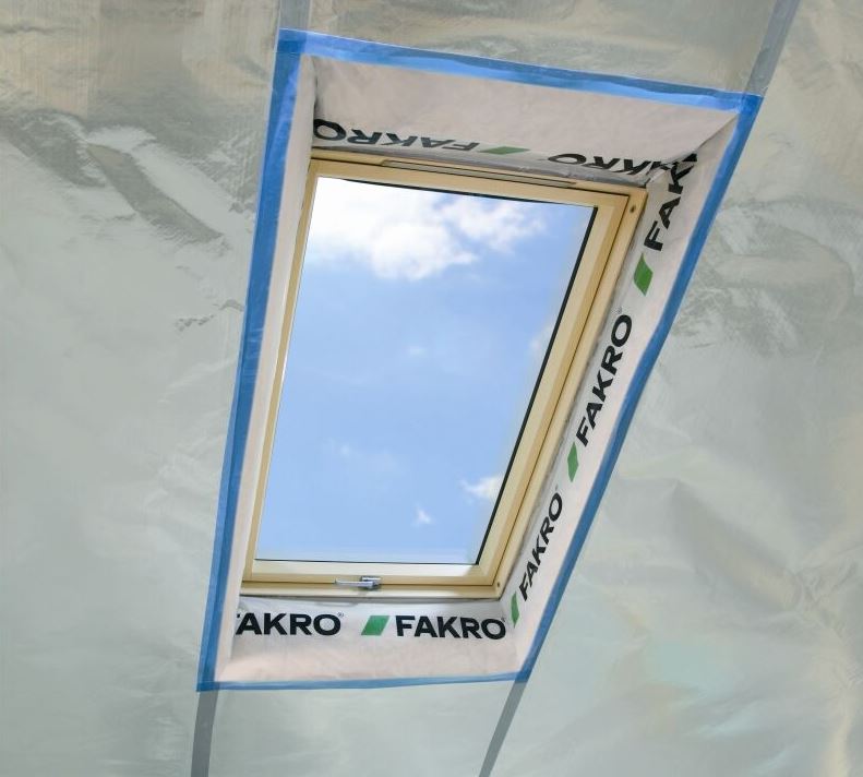 Beispiel Dampfbremse Dachfenster verbunden mit Dampfbremse Dach