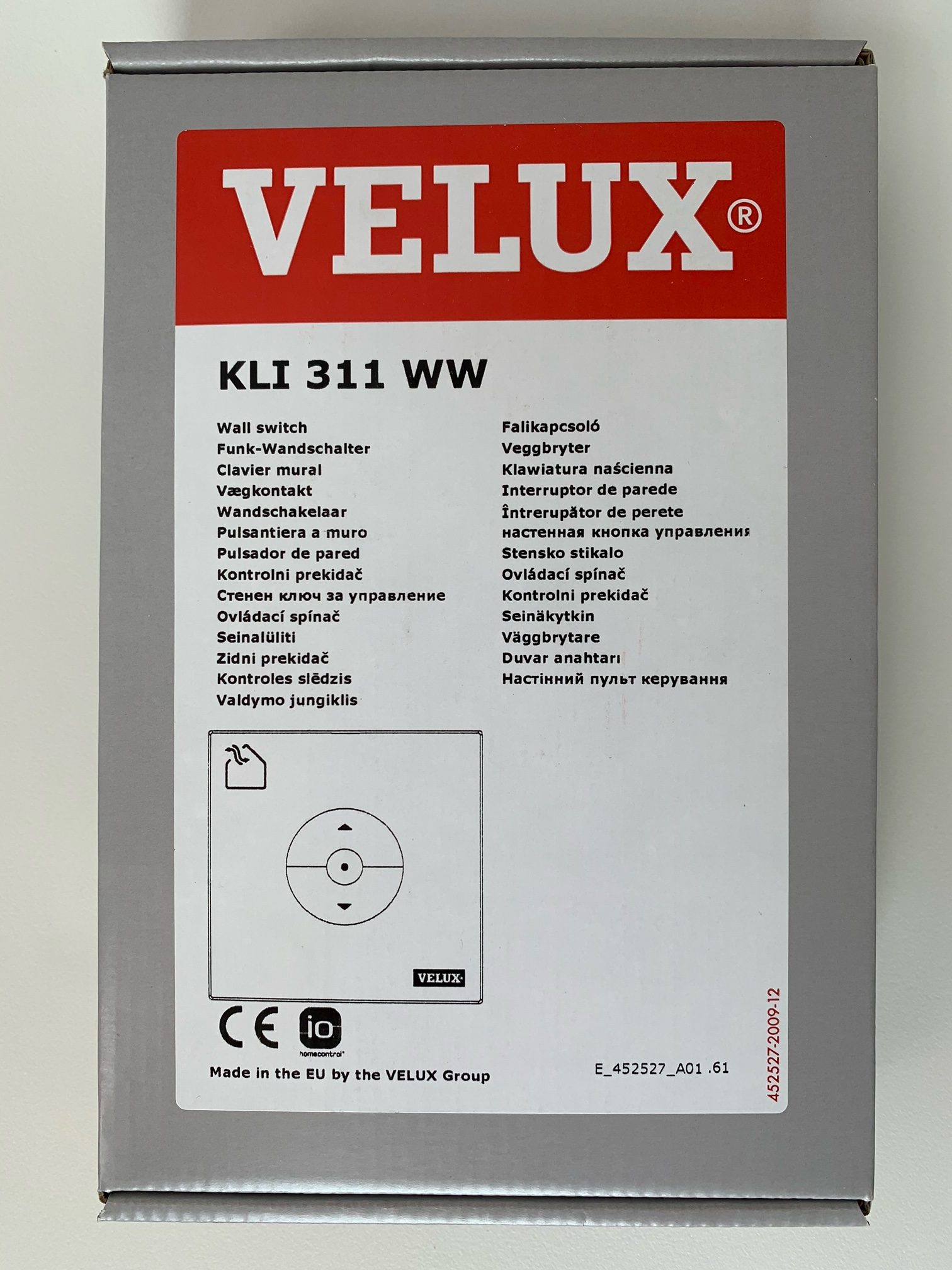 KLI 311 - Télécommande fenêtre VELUX - Pour fenêtre de toit