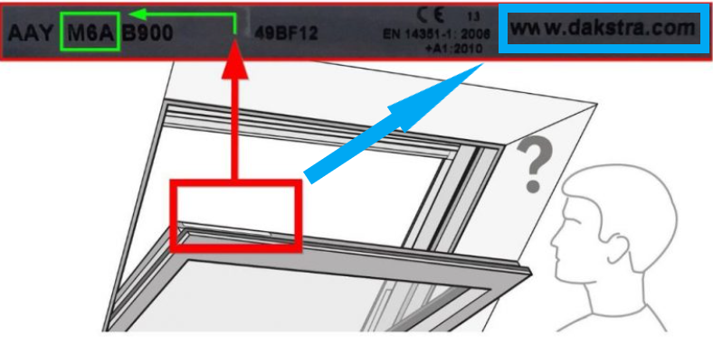 How to check wjhat size does my roof window have