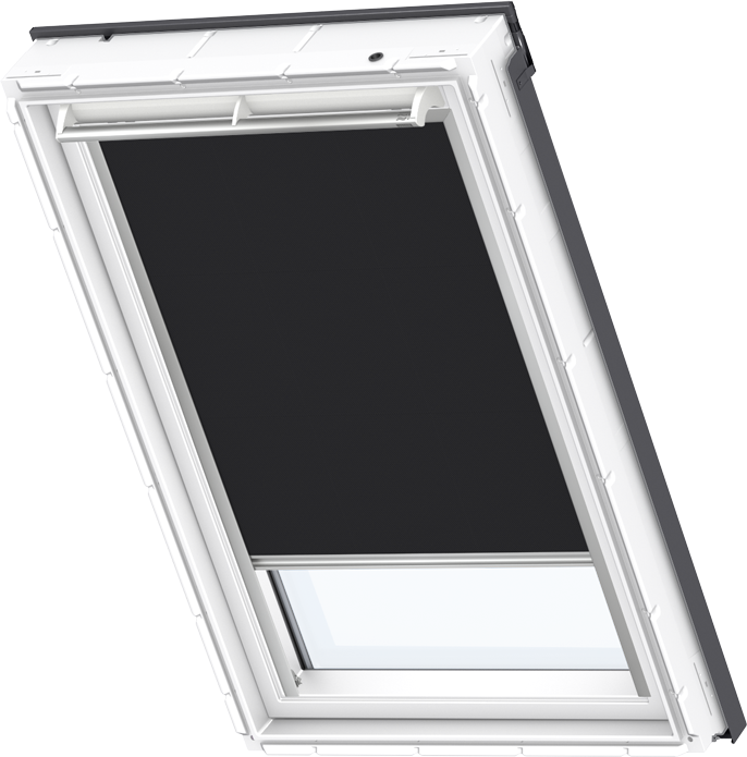 Privacy Blind Rail Roof Window Roller Blind for Velux VU/VL Y/VKU-Dark Grey 
