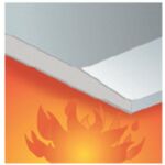 Plasterboard fire-resistant GKF 12.5 x 1200 x 2600 mm