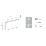 stegu BOSTON 3, Ziegelriemchen aus Beton mit integrierte Fuge