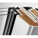 Kunststoff Dachfenster VELUX GLU-B 0061 mit unterem Handgriff und 3-fach Verglasung