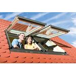 FAKRO FEP P2 | panoramic, wooden window with double glazing