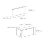 Stegu LYON 01, Verblender aus Beton für innen und außen