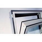 Kunststoff Dachfenster OptiLight PVC ENERGIE mit 3-fach Verglasung und regulierbarem Lüfter