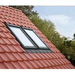 Flashing VELUX EKW | 2 windows side by side | For profiled roofing material up to 120mm