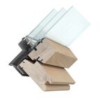 RoofLITE+ TRIO PINE | wooden, pivot, 3-glass roof window