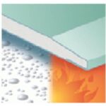 Plasterboard fire-resistant and water-proof GKFI 12.5 x 1200 x 2000 mm