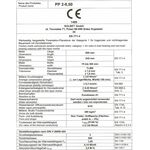 Cellular concrete SOLBET PP2-050 according to german norm DIN V 4108-4