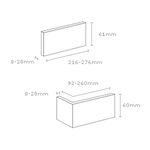 Stegu SANTORINI 1 Verblender mit integrierte Fuge