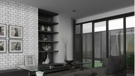 LOFT WHITE, gypsum brick corner for interior
