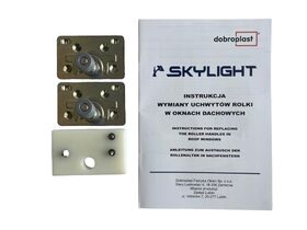 Originale Führungsrolle, Gleitrolle aus Stahl für SkyLight (ODD1 / ODD2) Dachfenster (2 Stück)