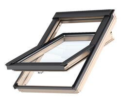 Pivåhängt takfönster med nedre handtaget VELUX GZL-B 1051 | 2-glas, klarlackat furu
