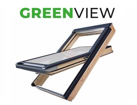 FAKRO Roof Window FTP-V P50 APMX | GreenView | Triple Glazing | Wooden