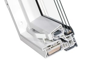 Kunststoff Dachfenster OptiLight PVC ENERGIE mit 3-fach Verglasung und regulierbarem Lüfter