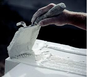 Cellular concrete thin-layer adhesive mortar white