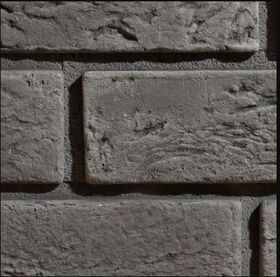 BOSTON graphite, concrete brick tile with integrated joint