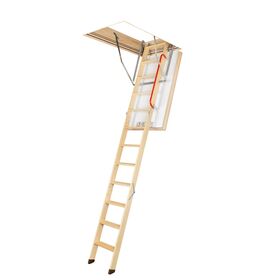 FAKRO Escalier escamotable LWT, avec une echelle en bois, super thermo – isolant