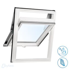 SkyFens SkyLight PLUS TERMO | PVC, high pivot, 2-glass roof window from the Swiss Arbonia Group