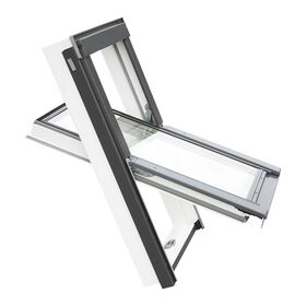 RoofLITE+ SOLID PVC | PVC, pivåhängt, dubbelglas takfönster