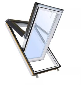 SKYLIGHT | PVC, high pivot, 2-glass roof window