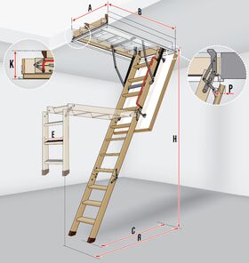 FAKRO Loft ladder LWZ Plus
