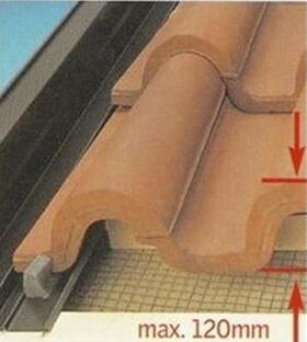 VELUX EKW-Eindeckrahmen | 2 Fenster nebeneinander | Für profilierte Dachmaterialien bis zu 120 mm