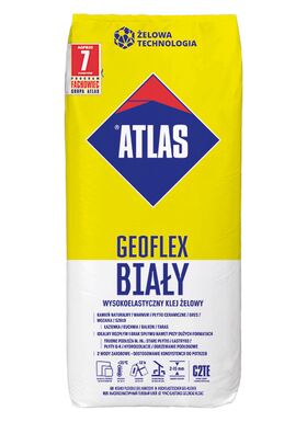 Atlas GEOFLEX VIT | högelastisk fästmassa | 2-15 mm C2TE | lim i gelform