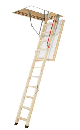 FAKRO Escalier escamotable LWT, avec une echelle en bois, super thermo – isolant