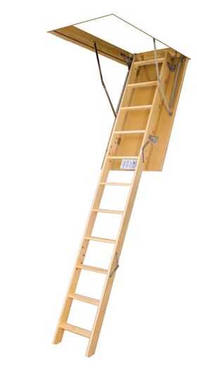 FAKRO Escalier escamotable LWS Plus, avec une echelle en bois