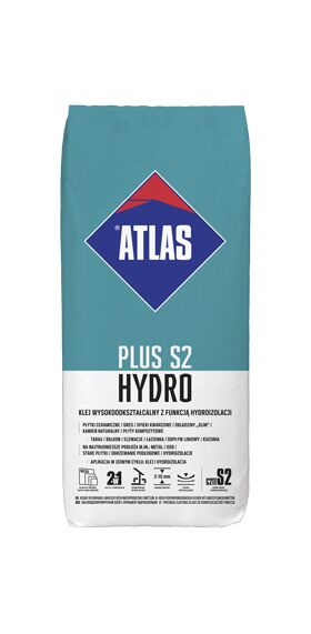 ATLAS PLUS S2 HYDRO | highly deformable tile adhesive with function of waterproofing
