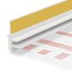 Anputzleiste PVC mit Gewebe und Schutzlippe 2,5m Anputzleiste PVC mit Gewebe und Schutzlippe 2,5m